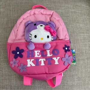 Hello Kitty Mini Backpack- Purple  Bear Outfit